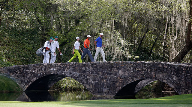 Masters 2013 - puente del augusta national tiger woods