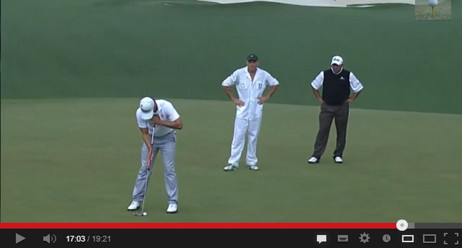 Vídeo del playoff del Masters 2013, Adam Scott y Ángel Cabrera