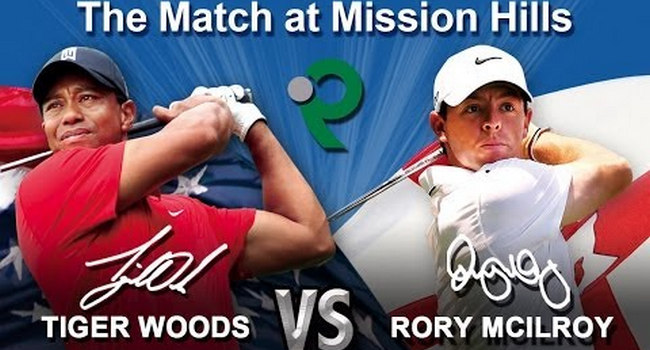 Tiger Woods VS Rory McIlroy en directo via Youtube