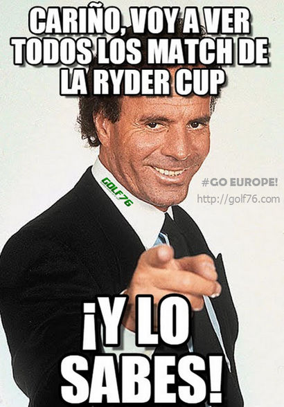 Meme Golf - Ryder Cup - Julio Iglesias