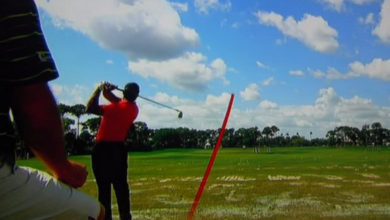 Vídeo de Tiger Woods pegando bolas campo de prácticas - Golf