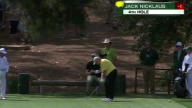 Hoyo en uno de Jack Nicklaus en el Masters Pares 3 Auusta National Golf