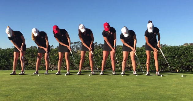 Trucos de golf Equipo femenino Universidad de San Diego State