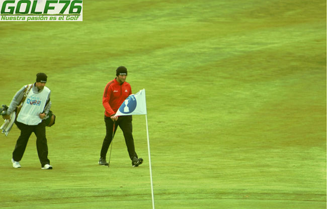 Jon Rahm y su caddy Hoyo 18 - Open de España de Golf 2018